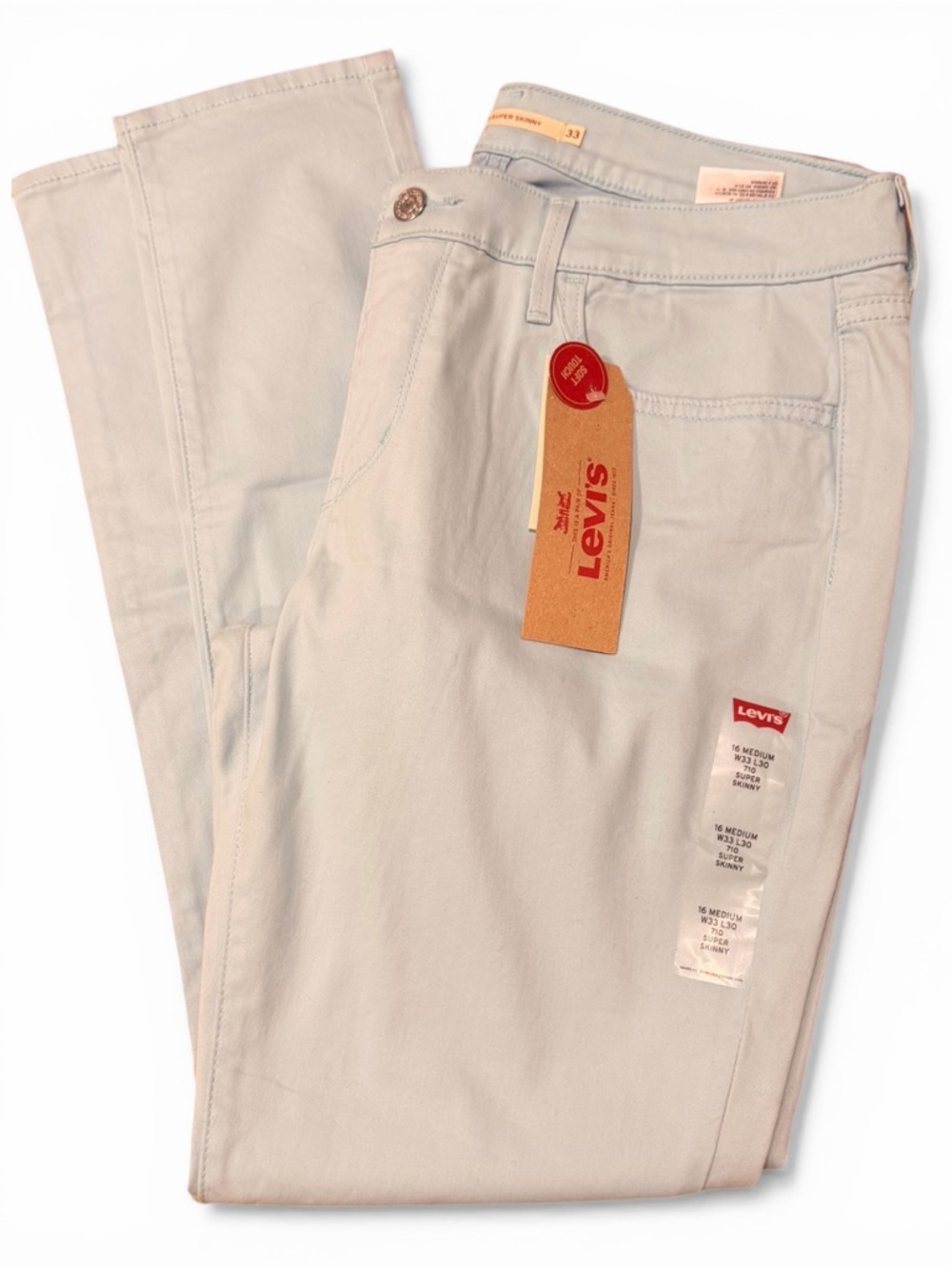 Women- Levi's 710 super skinny Light Blue Skinny Pant